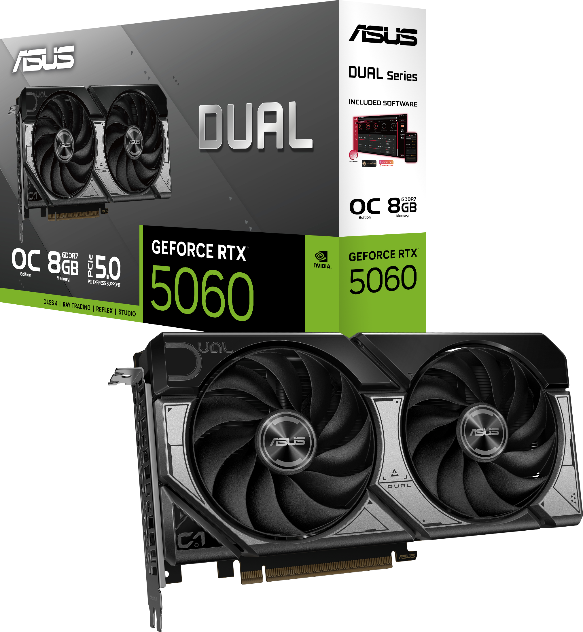 ASUS Dual GeForce RTX™ 5060 8GB GDDR7 OC Edition