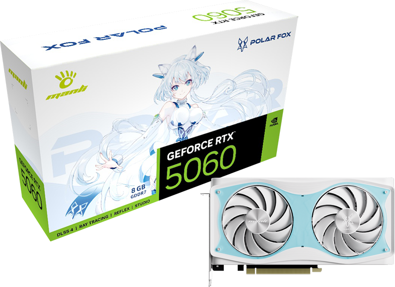 Manli Polar Fox GeForce RTX 5060 OC 8GB GDDR7
