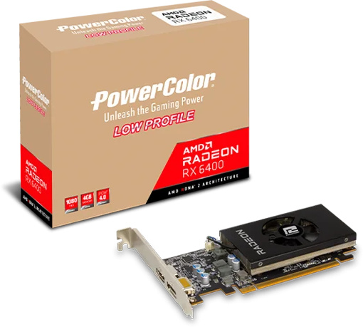 POWERCOLOR AMD Radeon™ RX 6400 Low Profile 4GB GDDR6