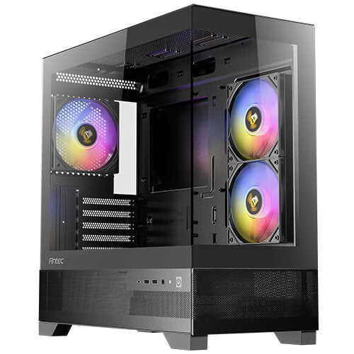 Antec CX500M ARGB MATX 海景機箱 - Black 【新版本可控燈風扇】