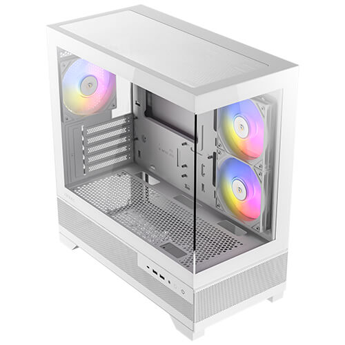 Antec CX500M ARGB MATX 海景機箱 - White 【新版本可控燈風扇】