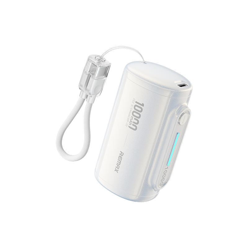 REMAX 睿量 膠囊 移動電源 10000mAh WP-117(QC22.5W 掛繩Type-C快充線)