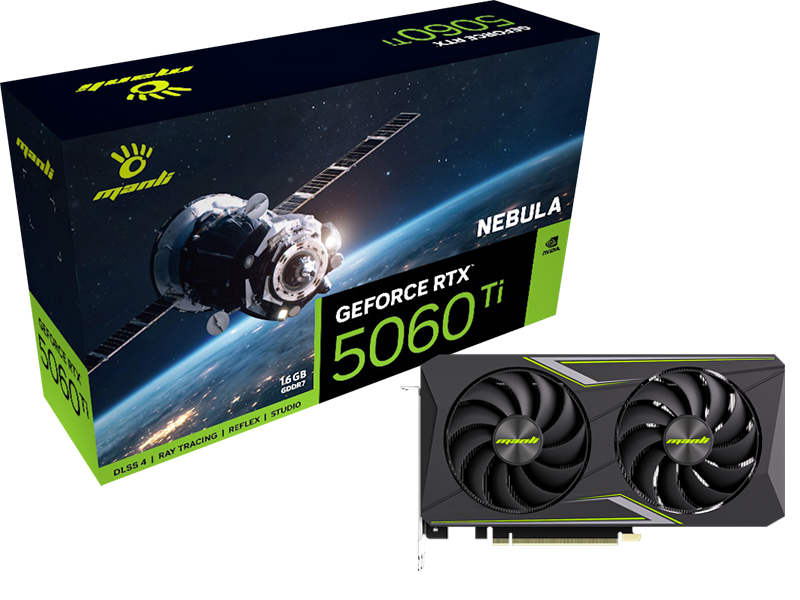 Manli GeForce RTX 5060 Ti NEBULA X2 16GB GDDR7