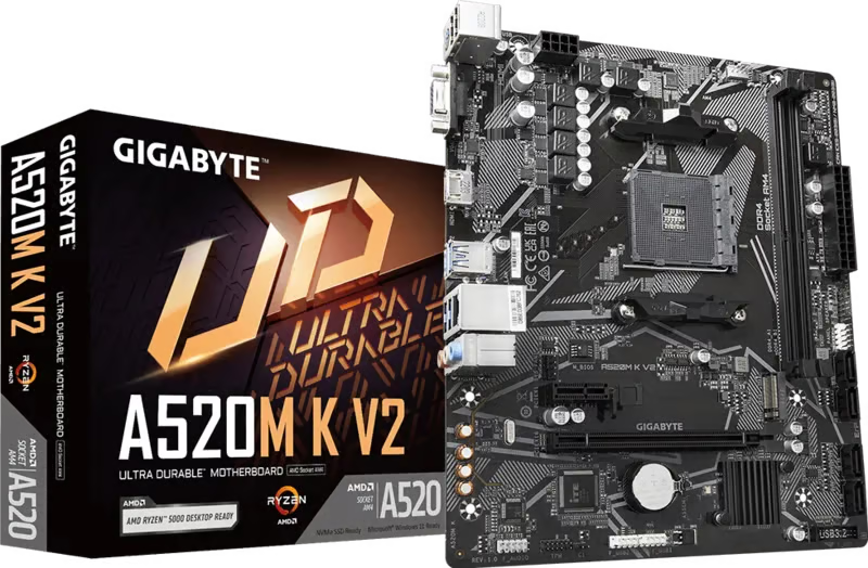 GIGABYTE 技嘉 A520M K V2 Micro-ATX 主機板（國行）