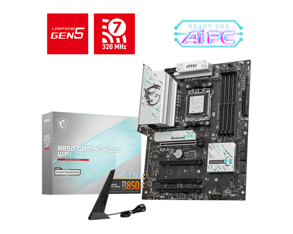 MSI 微星 B850 GAMING PLUS WIFI ATX 主機板 (DDR5)
