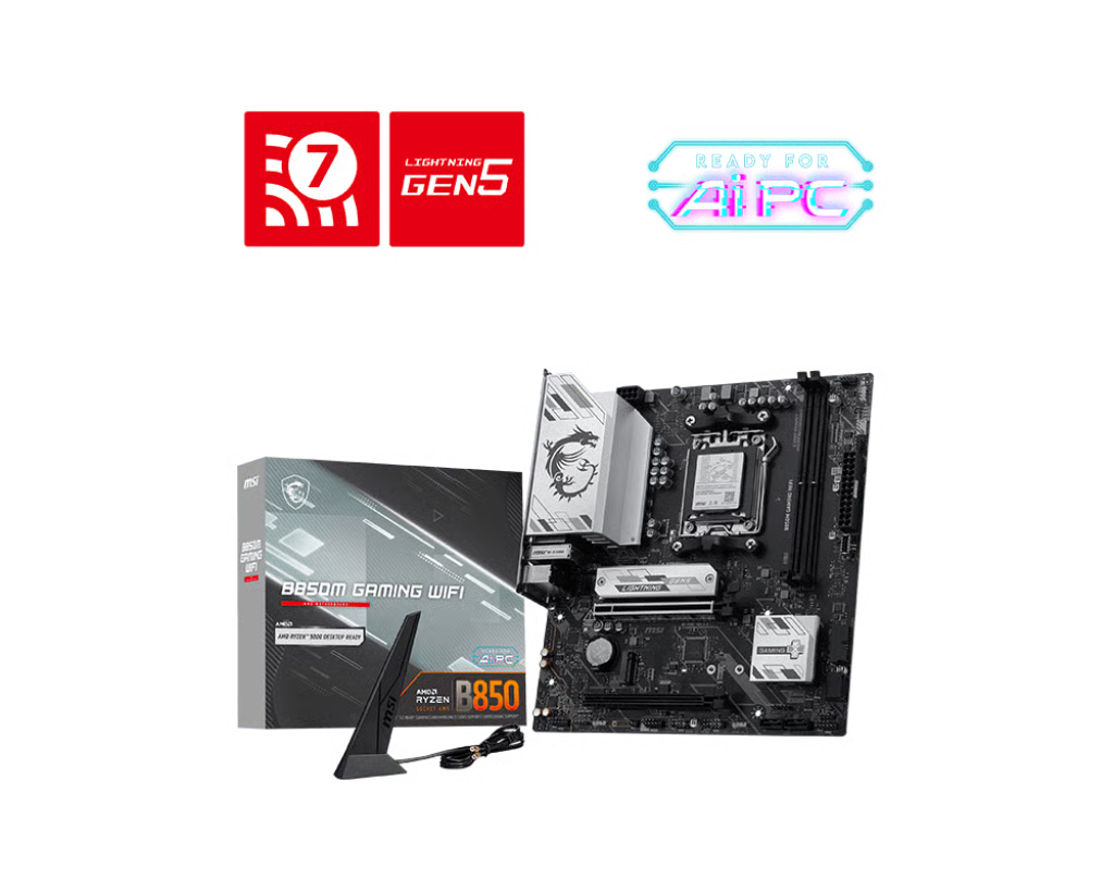 MSI 微星 B850M GAMING WIFI mATX 主機板 (DDR5)