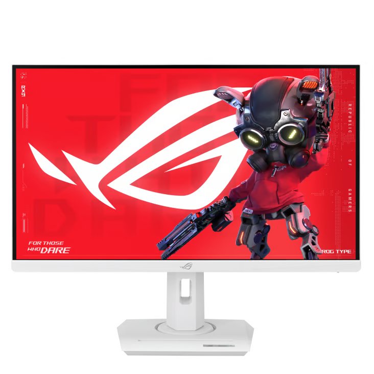 ASUS 華碩 ROG Strix XG27UCG-W 白色雙模式電競顯示器 (27吋 / 4K UHD [3840 x 2160] 160Hz & FHD [1920 x 1080] 320Hz 雙模式顯示 / Fast IPS / DCI-P3 95% / DisplayHDR 400 / FreeSync Premium + G-Sync Compatible / Type-C / 4軸人體工學支架)