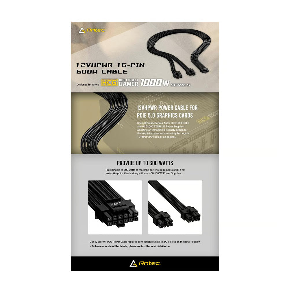 Antec 450W 12VHPWR PSU Power Cable（for NE850G-M )