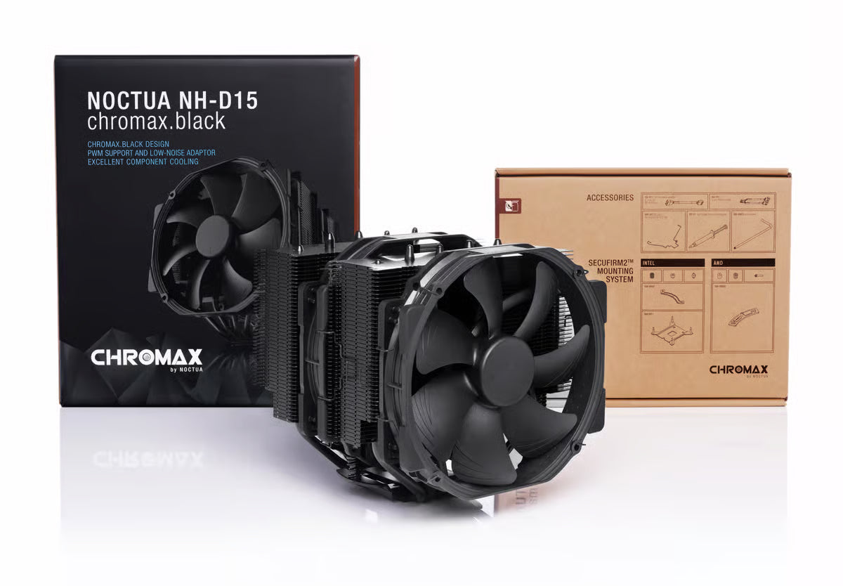 Noctua 貓頭鷹 NH-D15 chromax.black 雙塔風冷散熱器