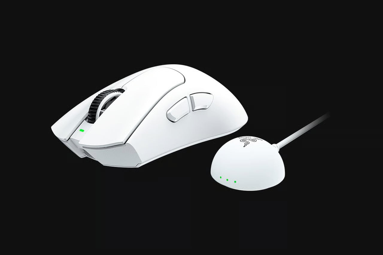 Razer DeathAdder V4 Pro 無線遊戲滑鼠 - White 白色