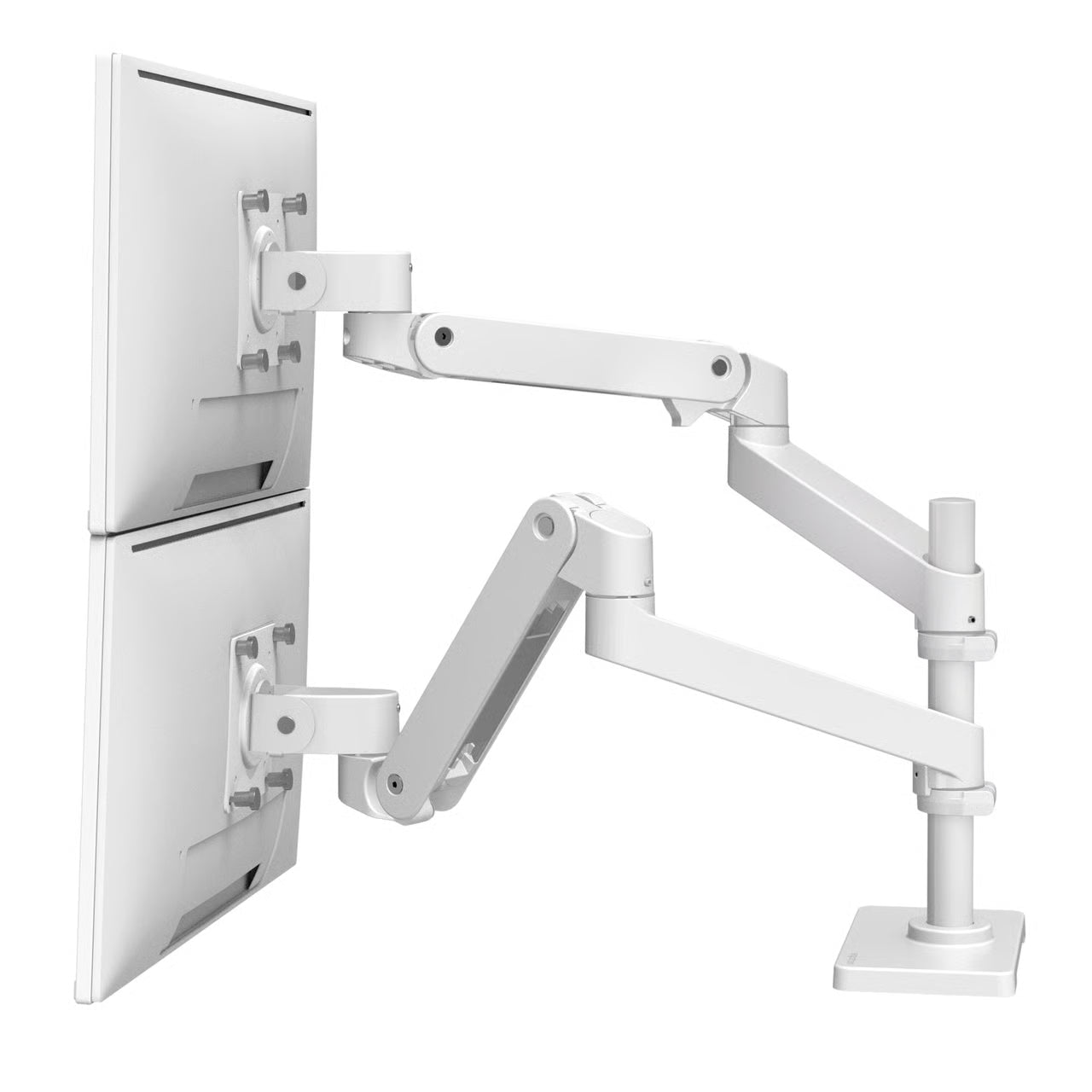 Ergotron LX Pro Dual Stacking Arm 桌面雙顯示器支架 (堆疊式) - White 白色 (每個承重 1.8 - 10 kg / ≤ 25.8" displays)