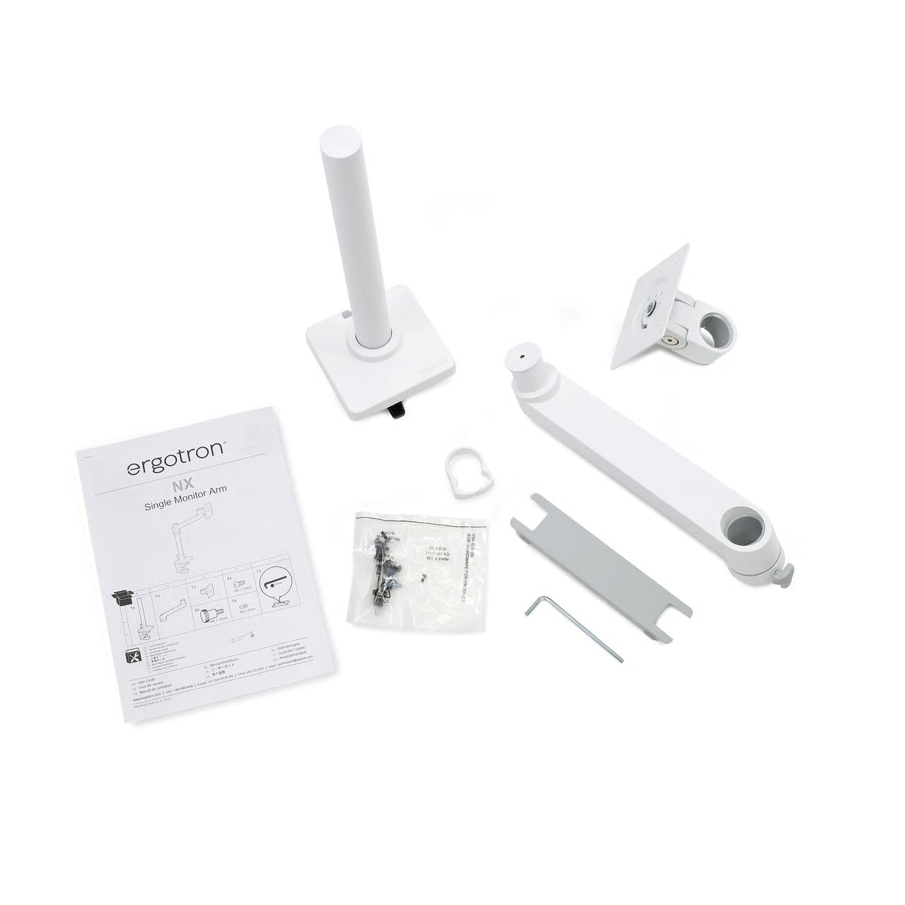 Ergotron NX 桌面顯示器支架 - White 白色 (承重 ≤ 8 kg / ≤ 34" displays)