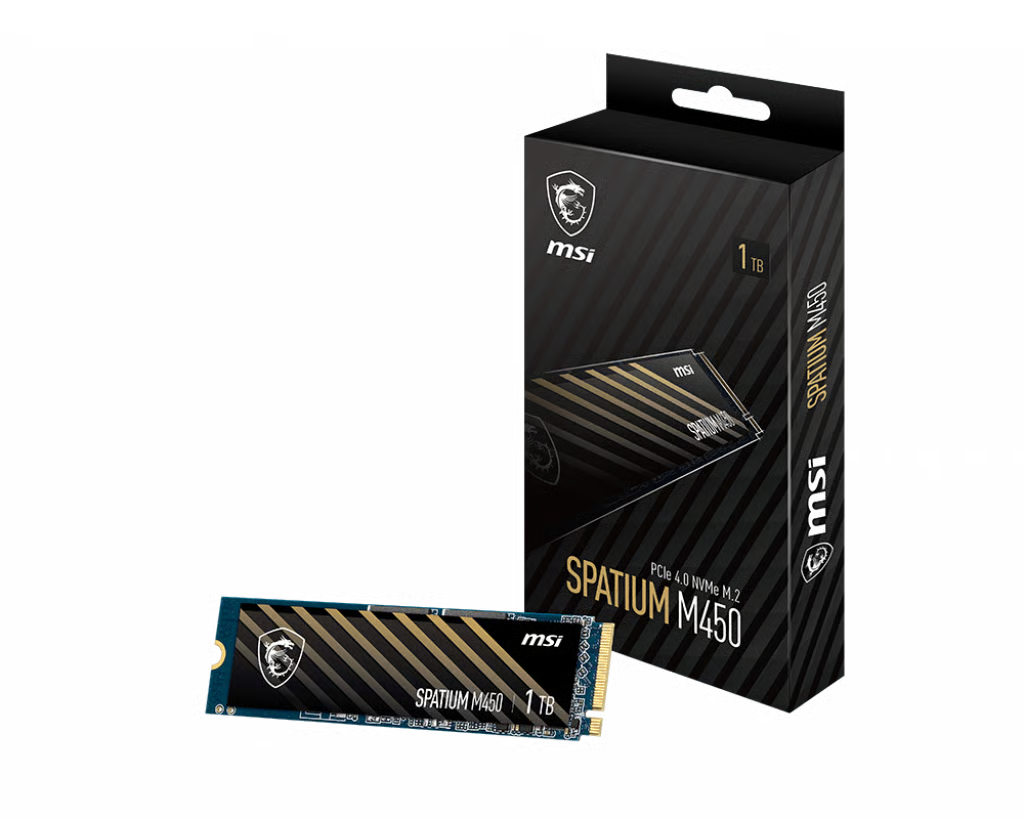MSI 微星 SPATIUM M450 1TB PCIe 4.0 x4 NVMe M.2 2280 SSD