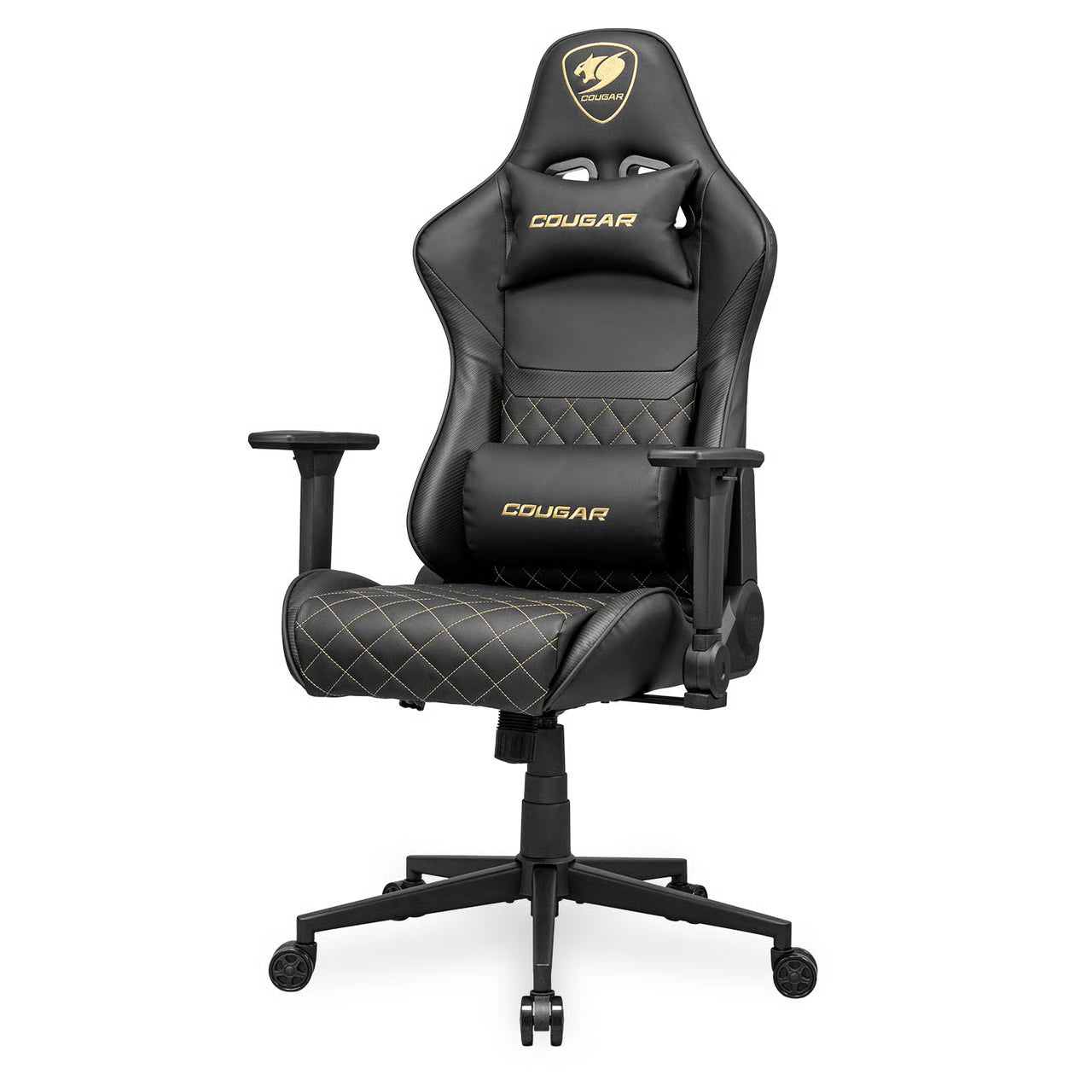 Cougar Armor One V2 Gold 人體工學高背電競椅 - 黑金色