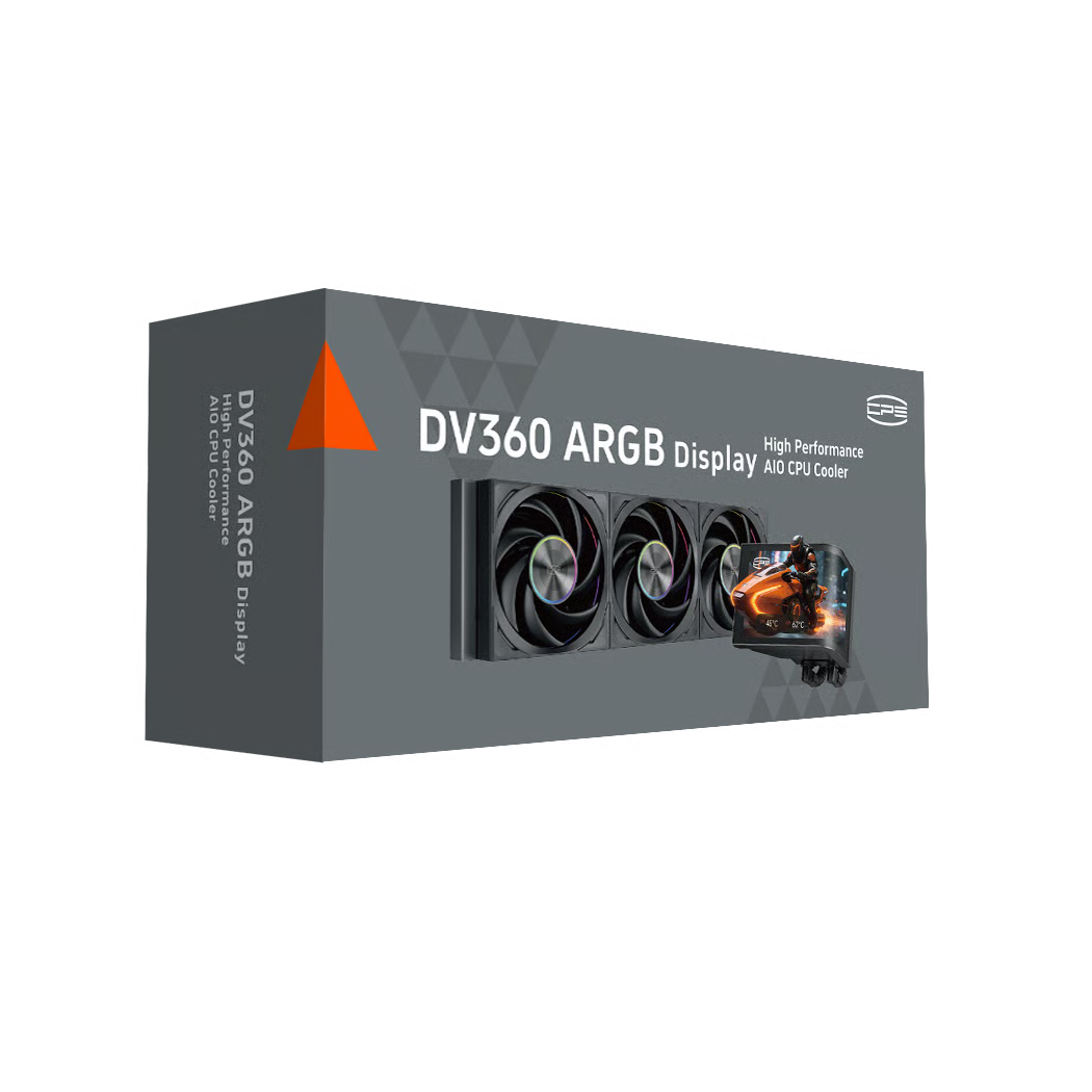 PCCOOLER DV360 ARGB Display 360mm 水冷散熱器 - Black 黑色