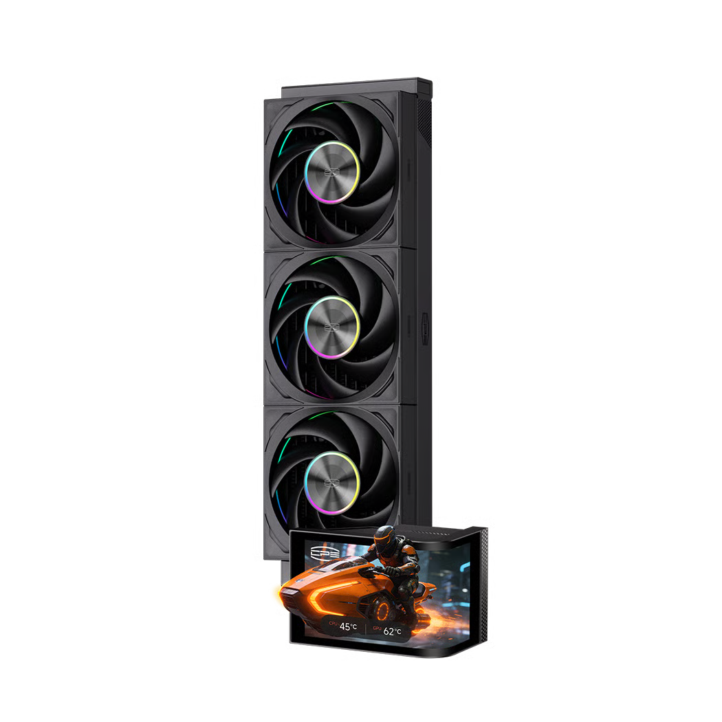 PCCOOLER DV360 ARGB Display 360mm 水冷散熱器 - Black 黑色
