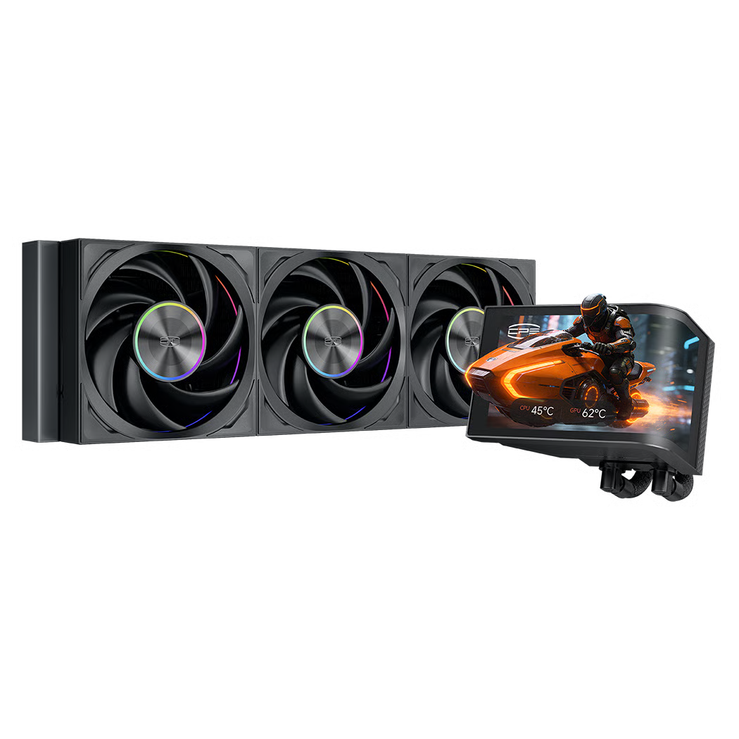 PCCOOLER DV360 ARGB Display 360mm 水冷散熱器 - Black 黑色