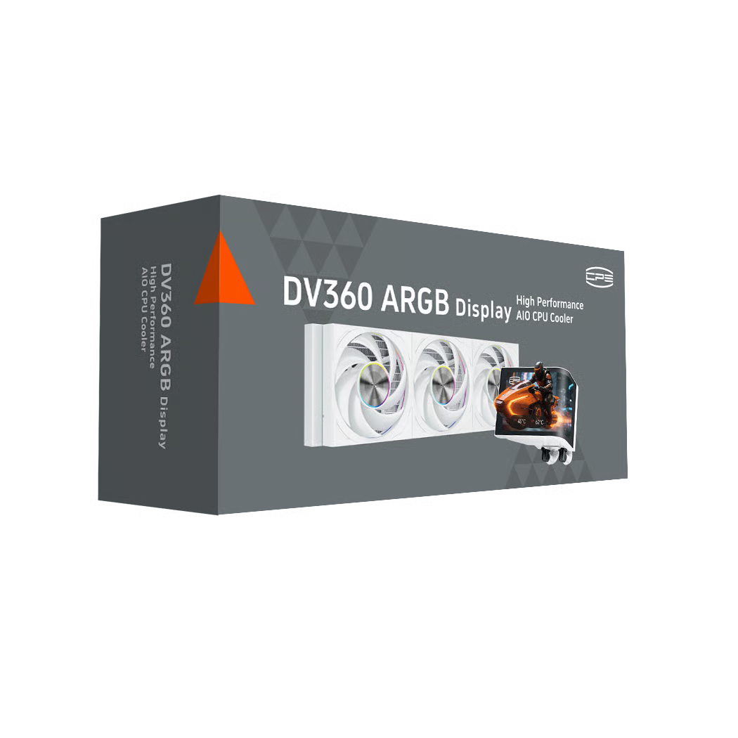 PCCOOLER DV360 ARGB Display 360mm 水冷散熱器 - White 白色