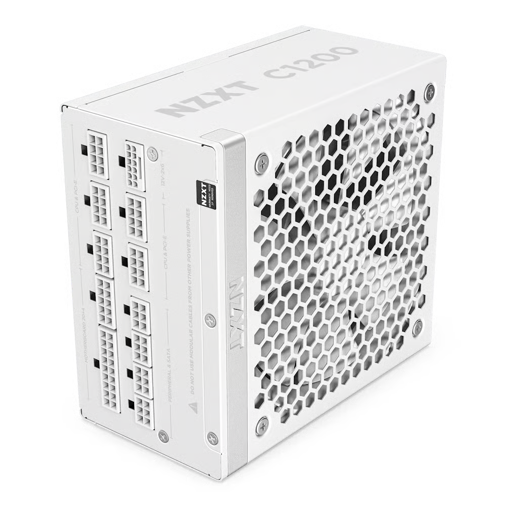 NZXT C1200 Gold ATX 3.1 1200W 80Plus Gold 金牌 全模組 火牛 - White 白色 - 10年保養