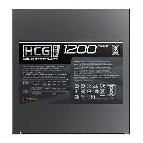 Antec HCG PRO PLATINUM ATX 3.1 1200W 80Plus Platinum 鉑金牌 全模組 火牛 - 10年保養