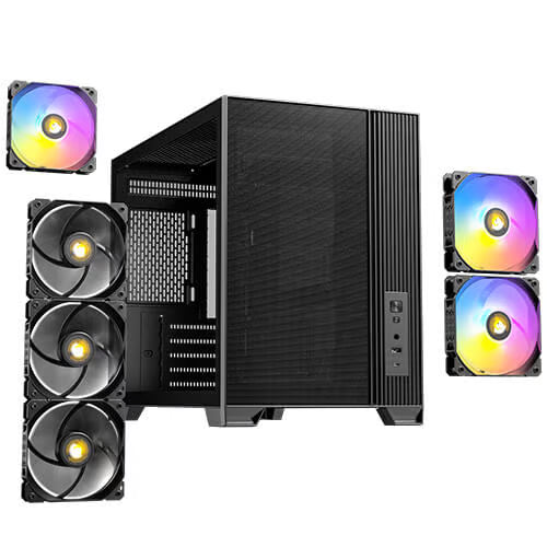 Antec FLUX M Micro-ATX 機箱 【預裝3把ARGB風扇+3把PWM風扇】 - 2年保養
