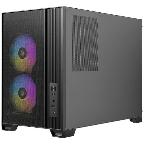 Antec FLUX M Micro-ATX 機箱 【預裝3把ARGB風扇+3把PWM風扇】 - 2年保養