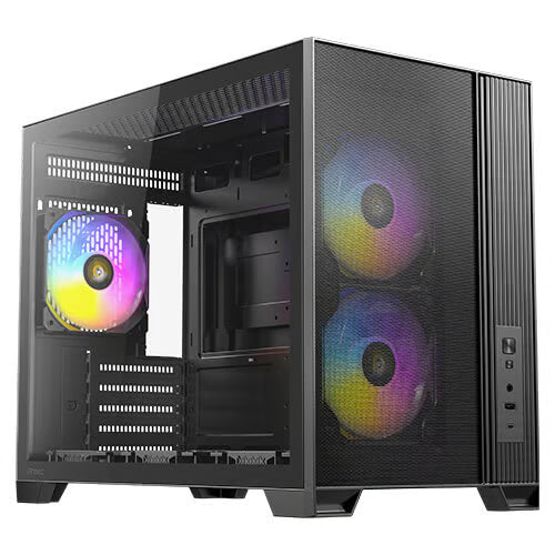 Antec FLUX M Micro-ATX 機箱 【預裝3把ARGB風扇+3把PWM風扇】 - 2年保養