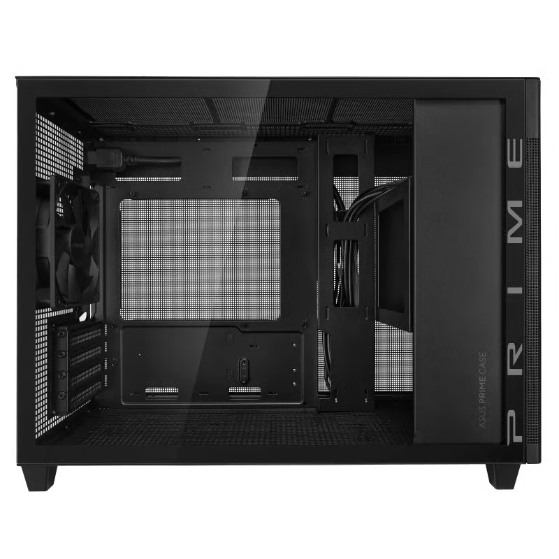ASUS 華碩 Prime AP201 Tempered Glass Micro-ATX 機箱 - Black 黑色 【預裝1把PWM風扇】