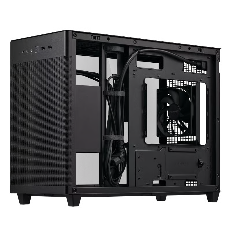ASUS 華碩 Prime AP201 Tempered Glass Micro-ATX 機箱 - Black 黑色 【預裝1把PWM風扇】