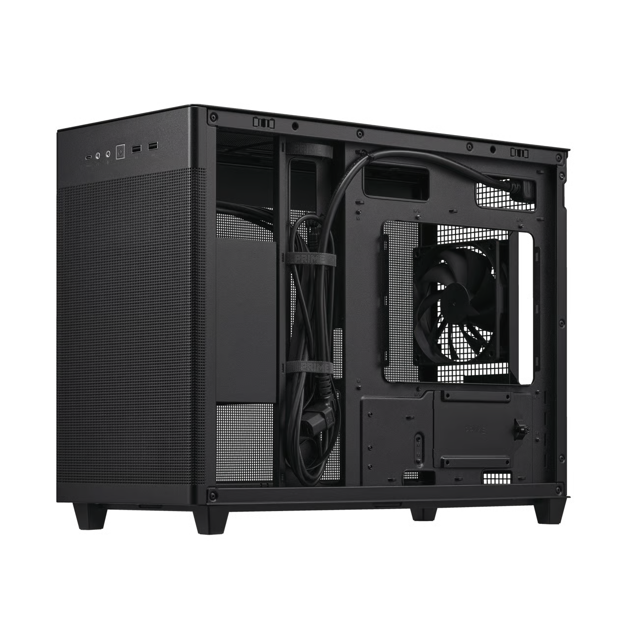 ASUS 華碩 Prime AP201 Micro-ATX 機箱 - Black 黑色 【預裝1把PWM風扇】
