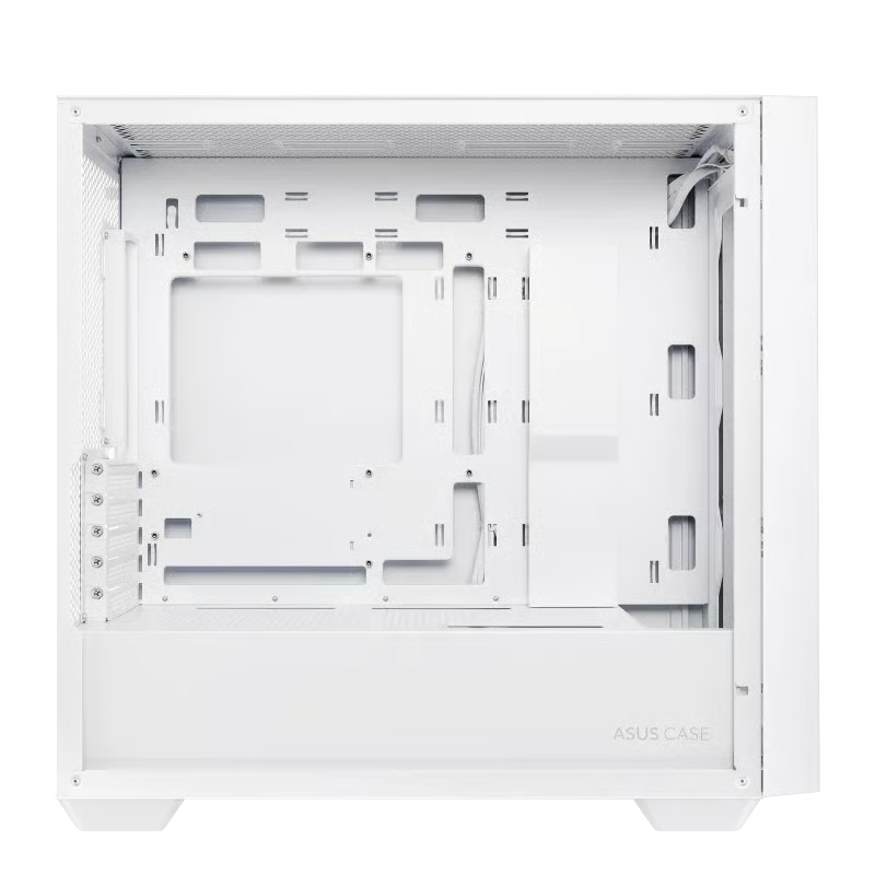 【支援MATX背插底板】 ASUS 華碩 A21 Micro-ATX 機箱 - White 白色