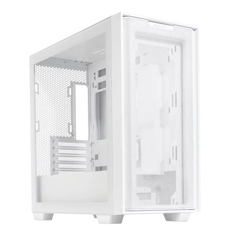 【支援MATX背插底板】 ASUS 華碩 A21 Micro-ATX 機箱 - White 白色