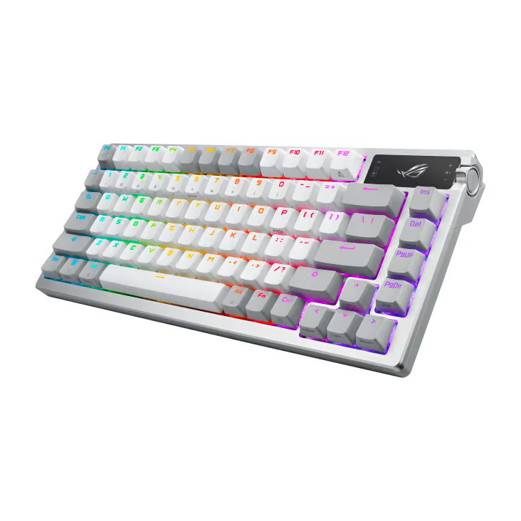 ASUS 華碩 ROG Azoth NX 75%無線自組電競機械鍵盤 (Storm軸) - White 白色