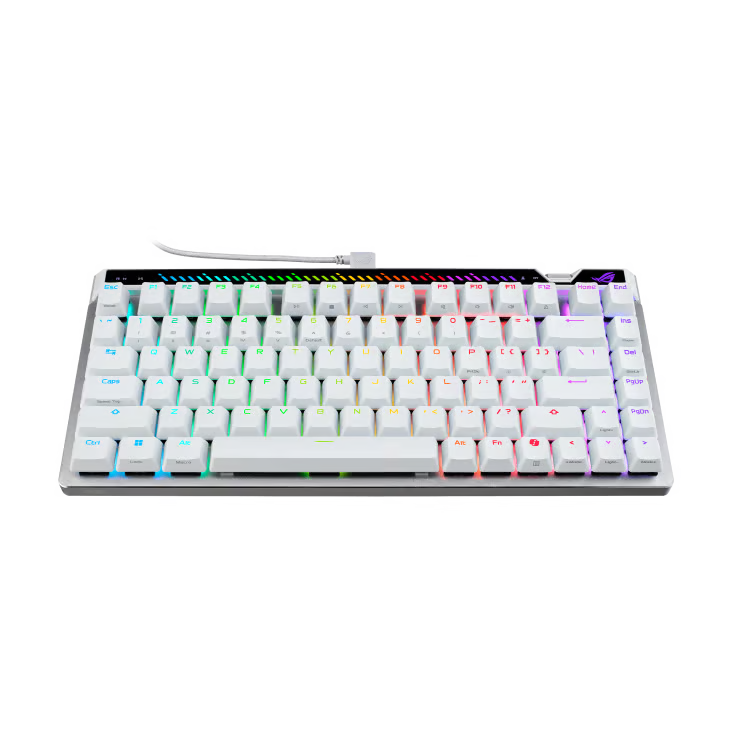 ASUS 華碩 ROG Falchion Ace 75 HE 機械電競鍵盤 〔HFX V2X 磁軸 英文 白色〕