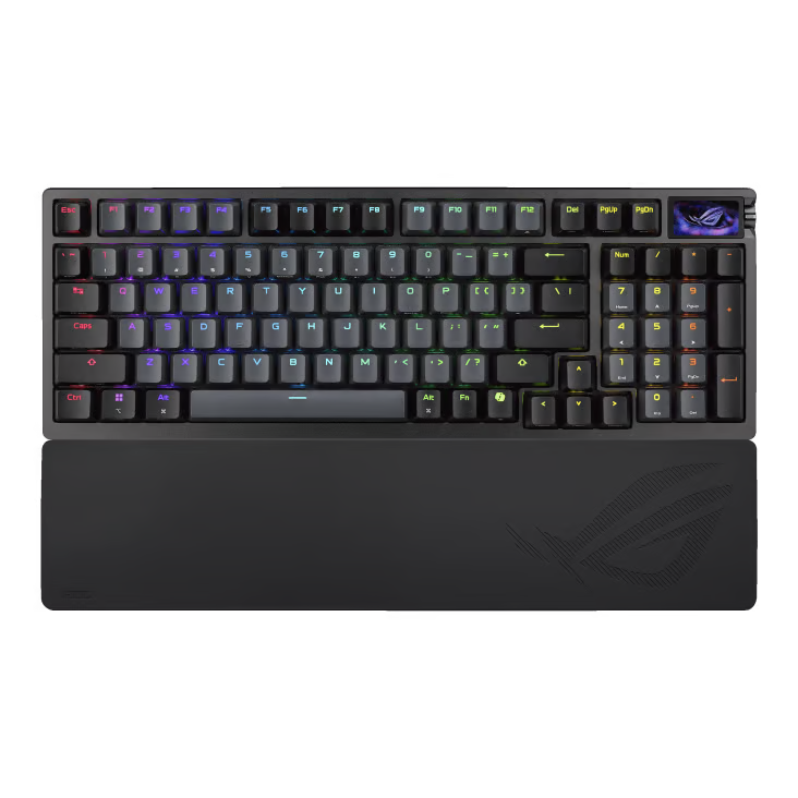 ASUS 華碩 ROG Azoth 96 HE 96% 無線電競機械鍵盤 - 黑色 (磁軸)