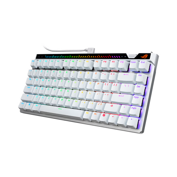 ASUS 華碩 ROG Falchion Ace 75 HE 機械電競鍵盤 〔HFX V2 磁軸/ 英文/ 白色〕