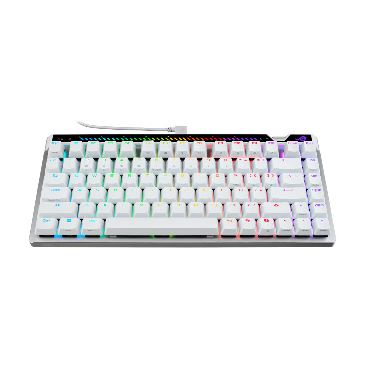 ASUS 華碩 ROG Falchion Ace 75 HE 機械電競鍵盤 〔HFX V2 磁軸/ 英文/ 白色〕