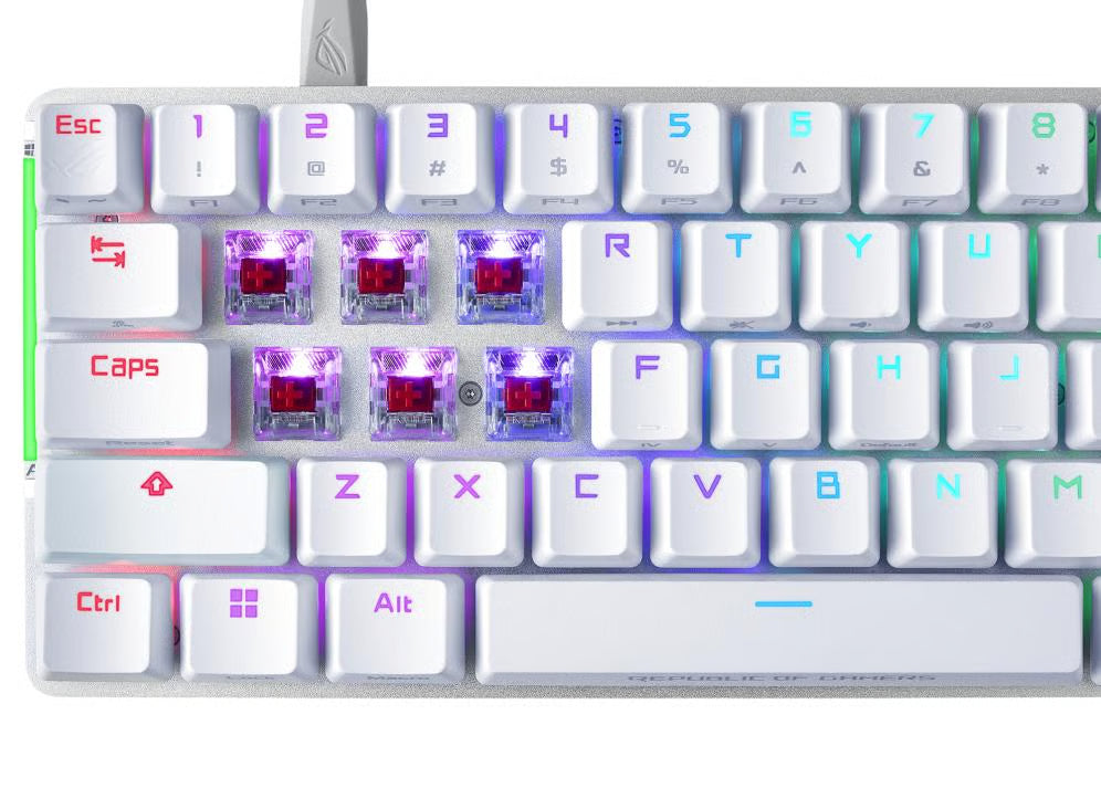 ASUS 華碩 ROG Falchion ACE NX White 68Keys 機械鍵盤 (紅軸 英文)