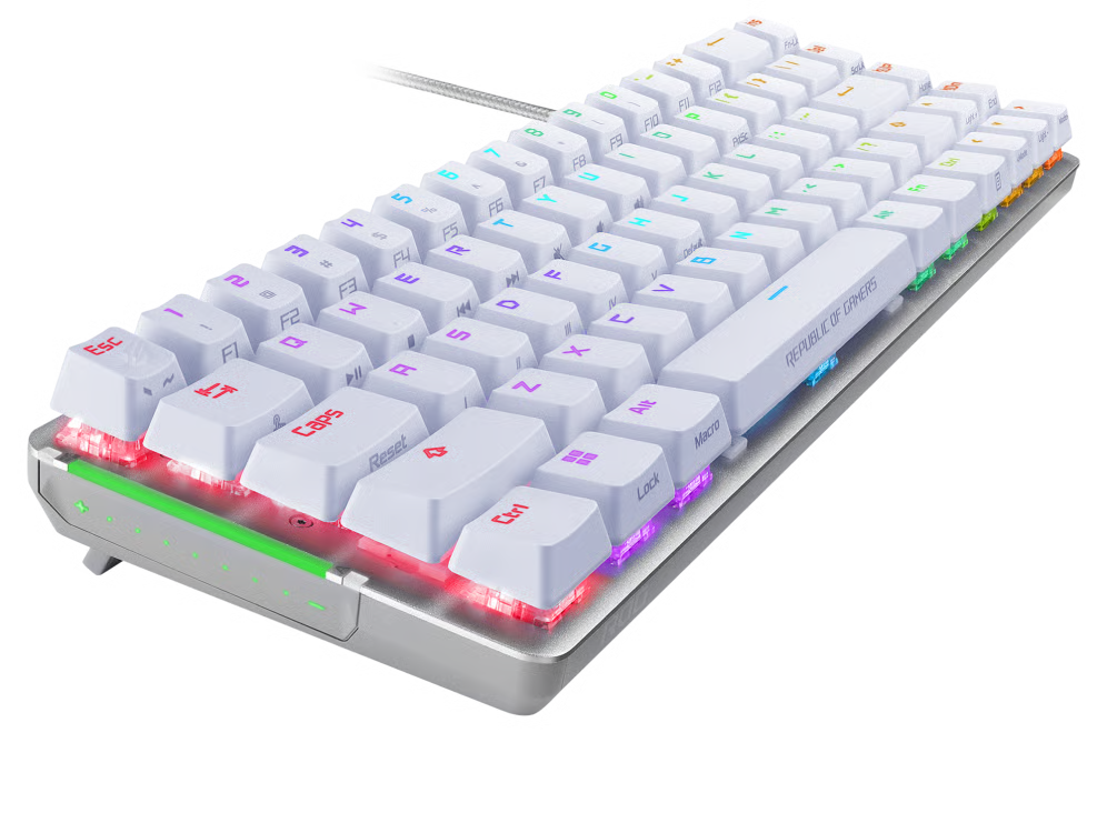 ASUS 華碩 ROG Falchion ACE NX White 68Keys 機械鍵盤 (茶軸 英文)