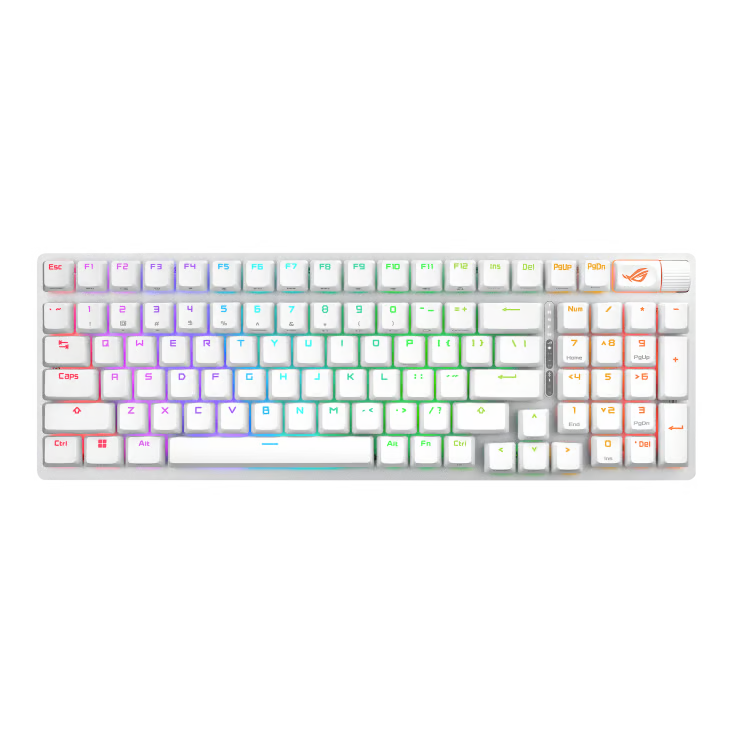ASUS 華碩 ROG Strix Scope II 96Keys 無線電競遊戲鍵盤 (NX Storm 英文) - White 白色