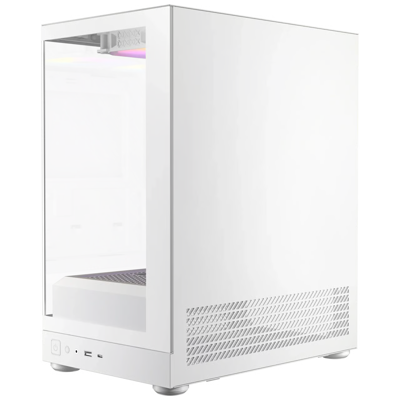 Okinos AQUA UNO Micro-ATX 機箱 - Polar White 白色 【預裝3把ARGB風扇】 - 1年保養