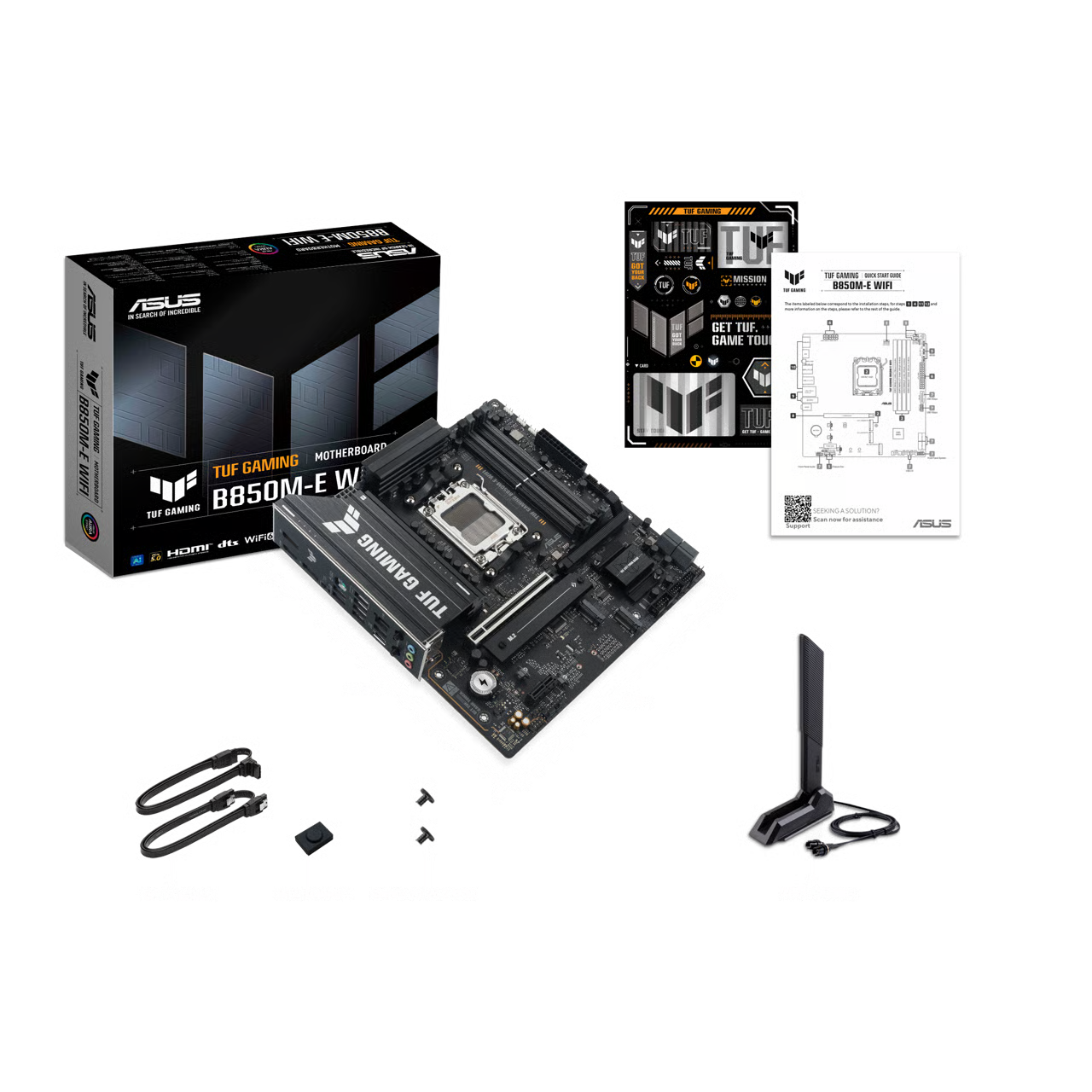 ASUS 華碩 TUF GAMING B850M-E WIFI Micro-ATX 主機板 (DDR5) - 3年保養