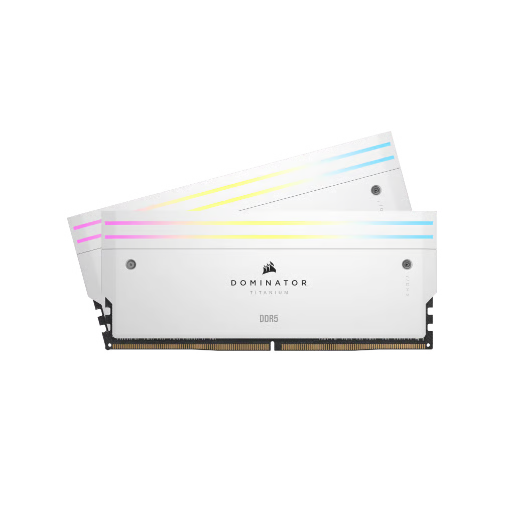 Corsair DOMINATOR TITANIUM RGB DDR5 White 96GB (48GB x 2) 6000MHz CL30 (CMP96GX5M2B6000Z30W) - Limited Lifetime保養