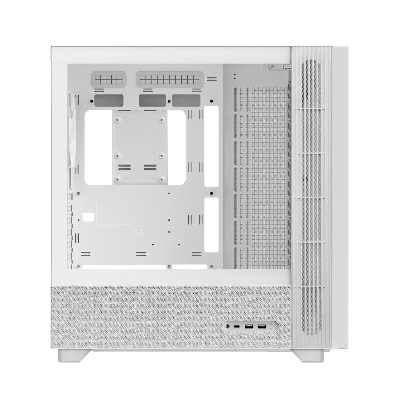 TRYX FLOVA F50 ATX 機箱 - White 白色 【預裝1把PWM風扇 + TCF風扇】
