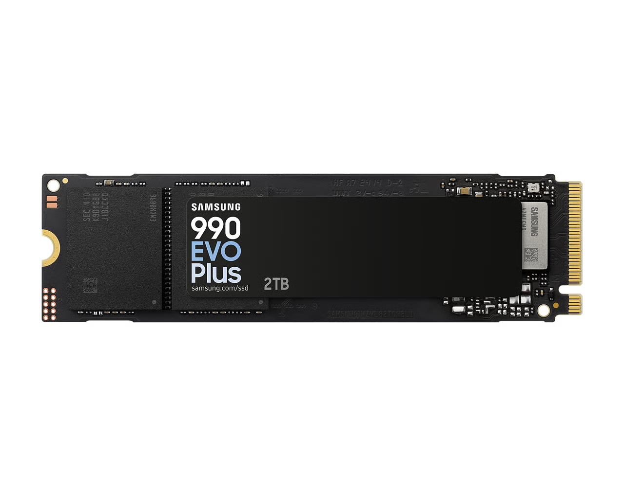 Samsung 三星 990 EVO Plus 2TB PCIe 4.0 x4 / PCIe 5.0 x2 NVMe 2.0 M.2 2280 SSD (MZ-V9S2T0BW)
