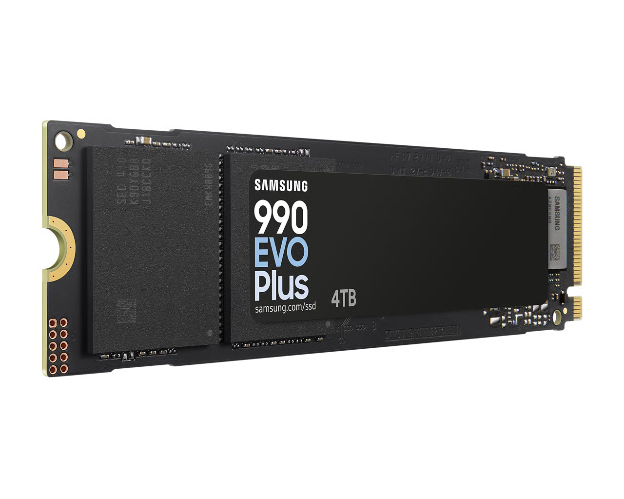 Samsung 三星 990 EVO Plus 4TB TLC NVMe 2.0 PCIe 4.0 x4 / PCIe 5.0 x2 M.2 2280 SSD (MZ-V9S4T0BW)