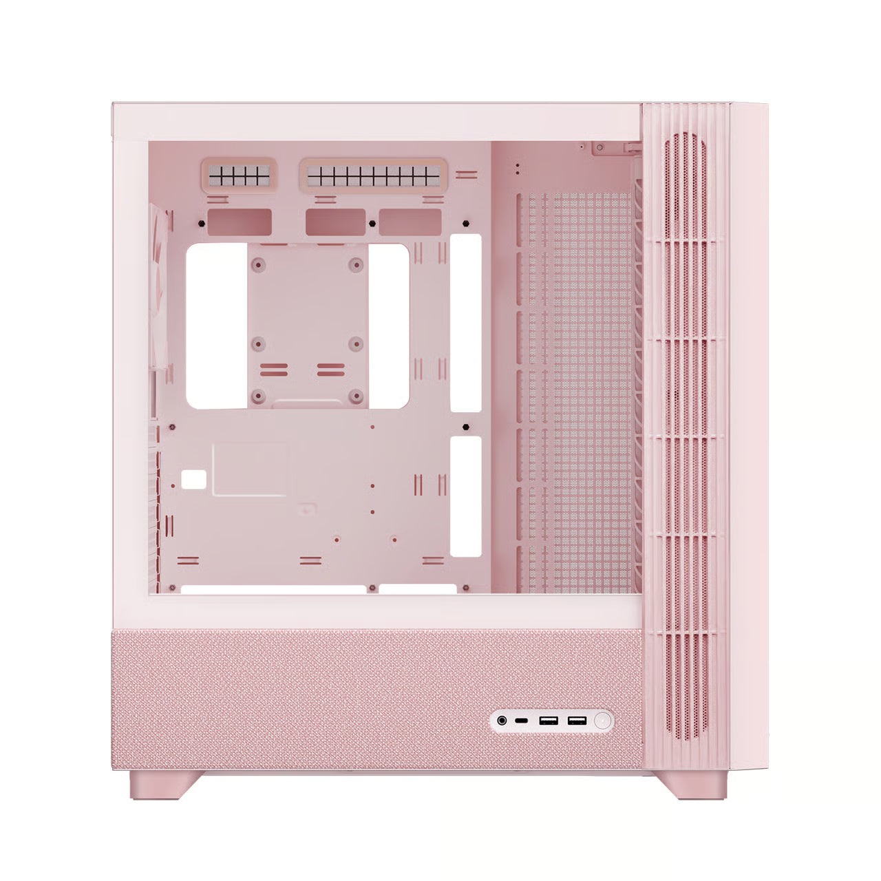 TRYX FLOVA F50 ATX 機箱 - Pink 粉紅色 【預裝1把PWM風扇 + TCF風扇】