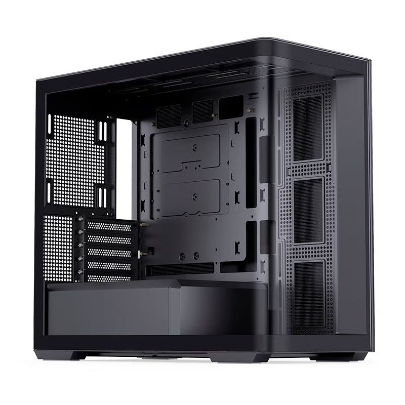 【支援MATX背插底板】 Jonsbo D300 無中柱全景玻璃 Micro-ATX 機箱 - Black 黑色