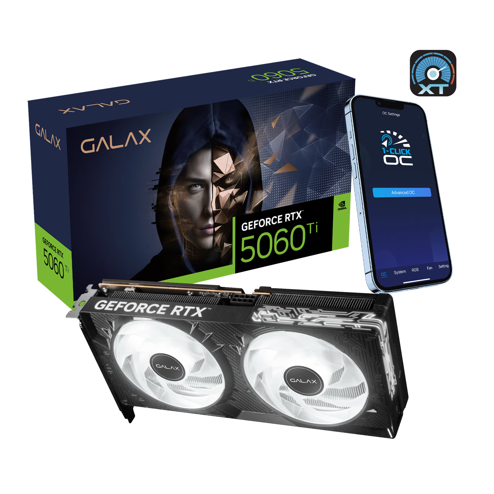 GALAX GeForce RTX™ 5060 Ti 1-Click OC 16GB 顯示卡