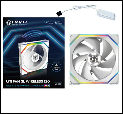 LIAN LI 聯力 UNI FAN SL Wireless 120 單風扇 - White 白色 【沒有附控制器】